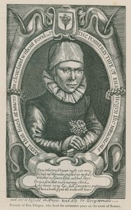 Portrait of Eva Fliegen, who lived for 17 years on the scent of flowers by English School
