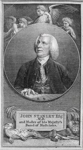 Portrait of John Stanley (1712-86) by English School