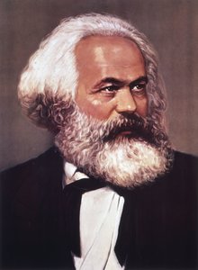 Portrait of Karl Marx by English School