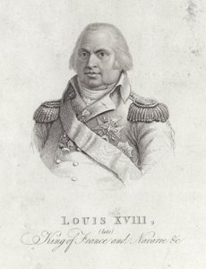 Portrait of King Louis XVIII by English School