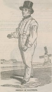 Portrait of Lillywhite by English School