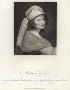 Portrait of Madame de Genlis by English School