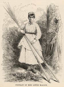 Portrait of Miss Lottie McAlice by English School
