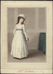 Portrait of Mrs. Brown as Lucy by English School
