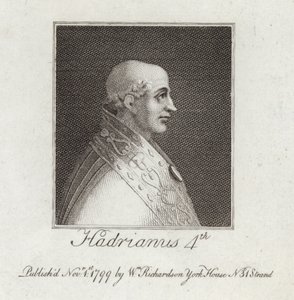 Portrait of Pope Adrian IV by English School