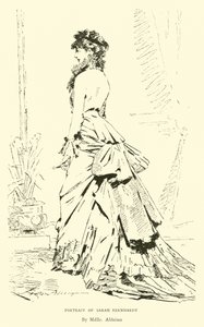 Portrait of Sarah Bernhardt by English School