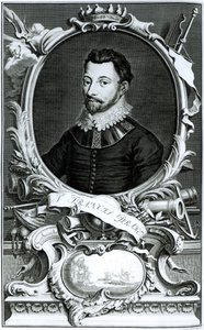 Portrait of Sir Francis Drake (engraved by Jacobus Houbraken) by English School