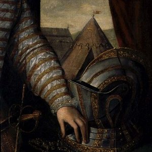 Portrait of Sir Robert Dudley, Earl of Leicester (detail) by English School