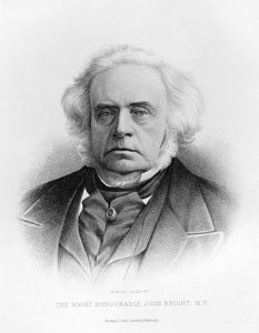 Portrait of The Right Honourable John Bright by English School
