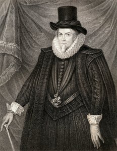Portrait of Thomas Cecil, 1st Earl of Exeter, from Lodges British Portraits, 1823 by English School