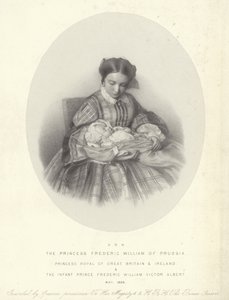 Portrait of Victoria, Princess Royal, with her son, Frederick William Victor Albert by English School