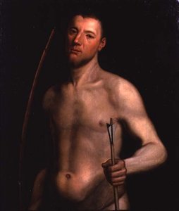 Portrait of a Man as St. Sebastian, c.1554-60 by English School