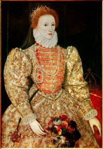 Portrait of the Queen of England Elisabeth by English School