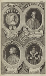 Portraits of Kings of England by English School