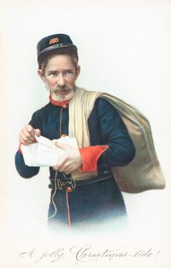 Postman with sack by English School