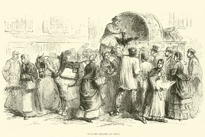 Poultry Sellers in Paris, October 1870 by English School