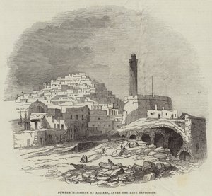 Powder Magazine at Algiers, after the Late Explosion by English School