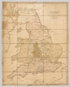 Praehagraphy of England, being a map of that Kingdom illustrative of the principle battles fought in it, 1807 by English School