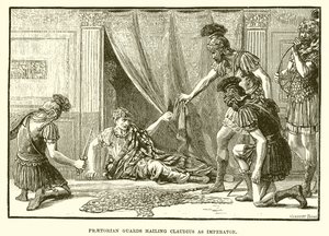 Praetorian Guards Hailing Claudius as Imperator by English School