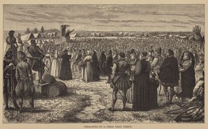Preaching in a Field near Ghent by English School