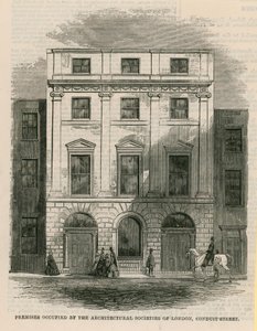 Premises occupied by the Architectural Societies of London, Conduit Street, London by English School