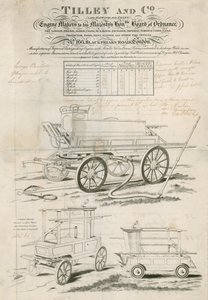 Price list for Tilley and Co, fire engine makers by English School