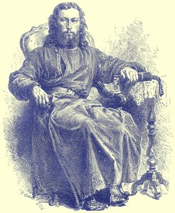 Priest of the Greek Church, Illustration from Illustrated Travels, Edited by H. W. Bates, Published c.1880