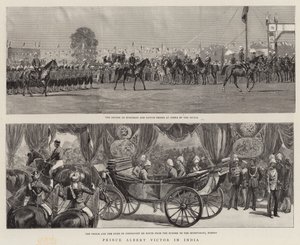 Prince Albert Victor in India by English School