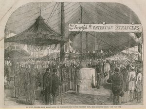 Prince Albert Laying the Foundation Stone of the Strangers