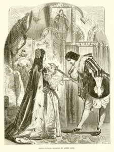 Prince Eugene received by Queen Anne by English School