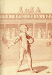 Prince James, Duke of York, Playing Tennis by English School
