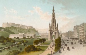 Princes Street Edinburgh. Looking West