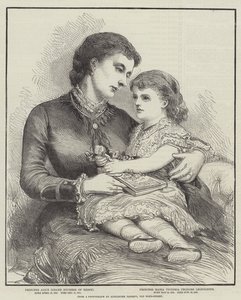 Princess Alice and her Daughter by English School