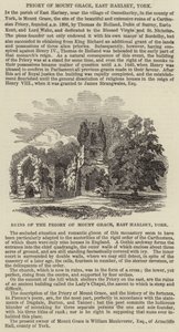 Priory of Mount Grace, East Harlsey, York by English School