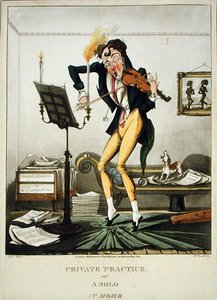 Private Practice or A Solo at Home, engraved by Henry Pyall, published by Thomas McLean, London by English School