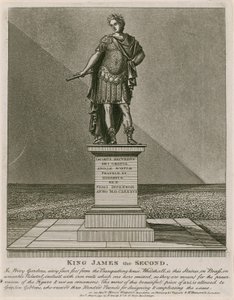 Privy Garden Westminster, Statue of King James II by English School