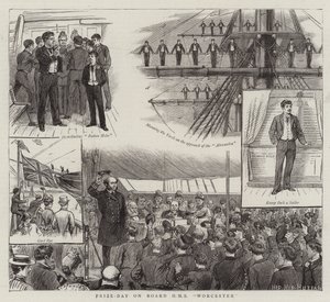 Prize-Day on Board HMS Worcester by English School