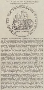 Prize Medal of the Society for the Encouragement of the Fine Arts by English School