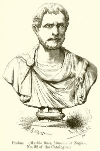 Probus (Marble Bust, Museum of Naples, No. 32 of the Catalogue) by English School