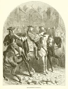 Proclamation of George I by English School