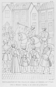 Proclamation of the Peace of Arras at Rheims, 2 October 1435 by English School