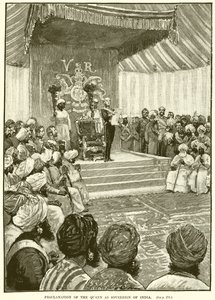 Proclamation of the Queen as Sovereign of India by English School