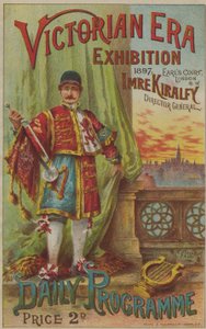 Programme for Victorian Era Exhibition, 1897, at Earls Court by English School