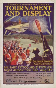 Programme for the Portsmouth and Combined Services Tournament and Display, Southsea Common, Portsmouth, Hampshire