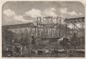 Progress of the Great International Exhibition building by English School