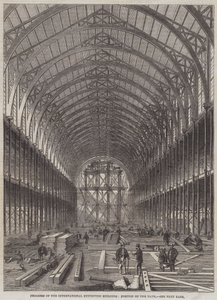 Progress of the International Exhibition Building, Portion of the Nave