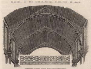 Ornamentation of roof and railing of gallery