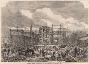 Progress on the International Exhibition Building of 1862 by English School