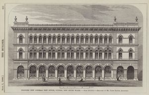 Proposed New General Post Office, Sydney, New South Wales (engraving)