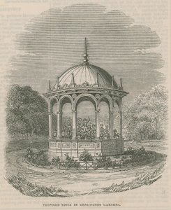 Proposed kiosk in Kensington Gardens, London by English School
